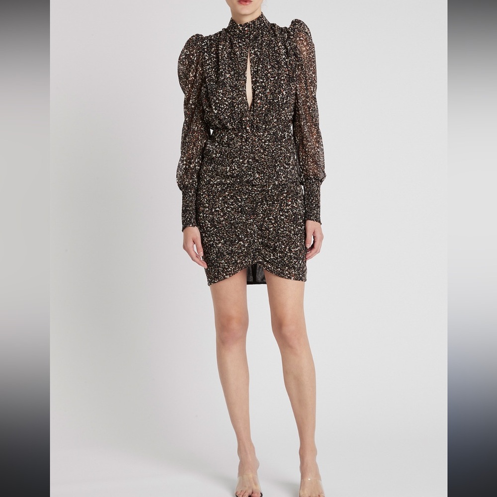 Camilla & Marc Cirro Black and White Long Sleeve Dress